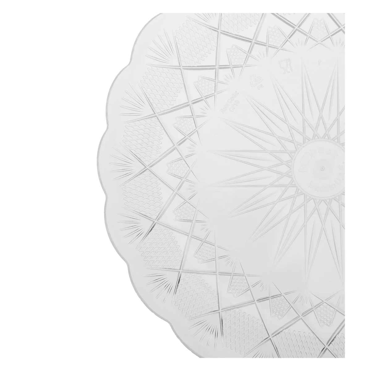 5 Pieces Round Crystal Plate - Image 8