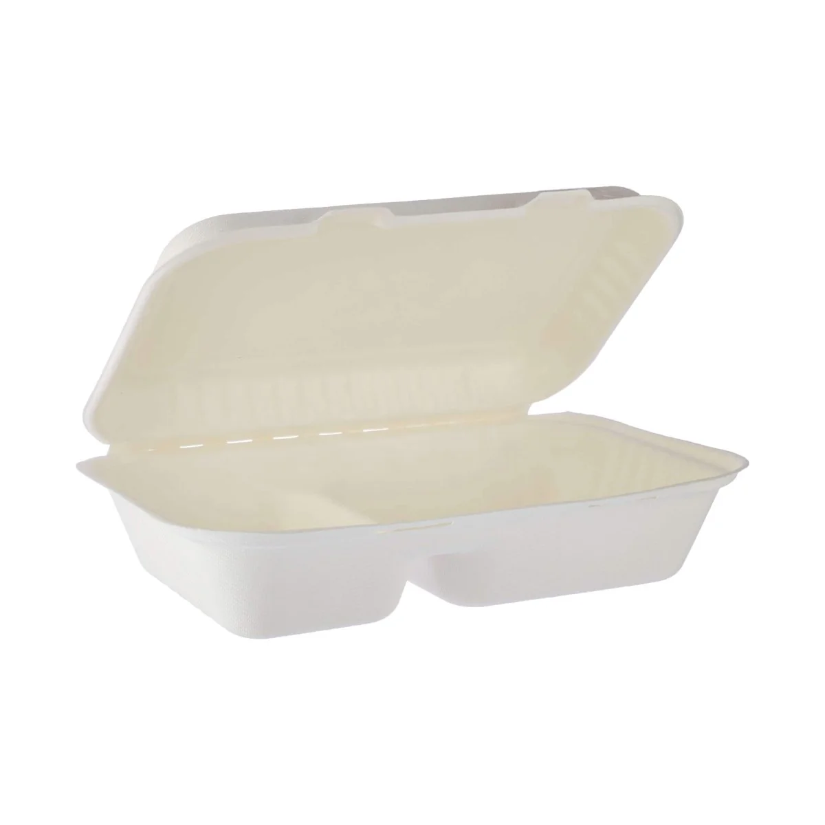 500 Pieces Bio Degradable Lunch Box In 2 Compartment - Image 3