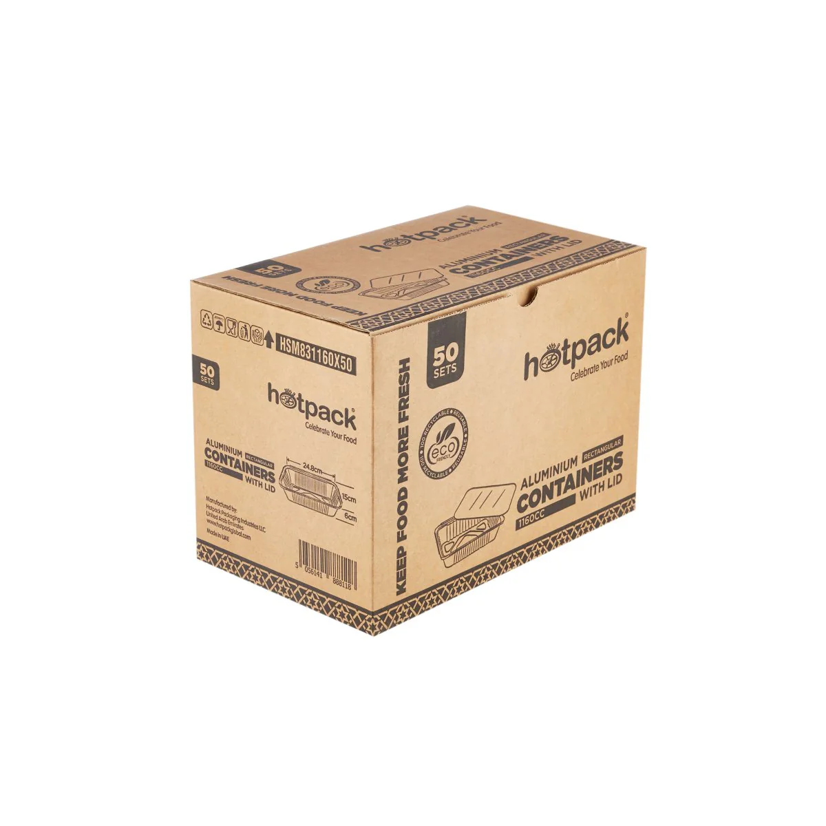 Aluminium Containers with Lid 50 Pieces Pack - Image 12