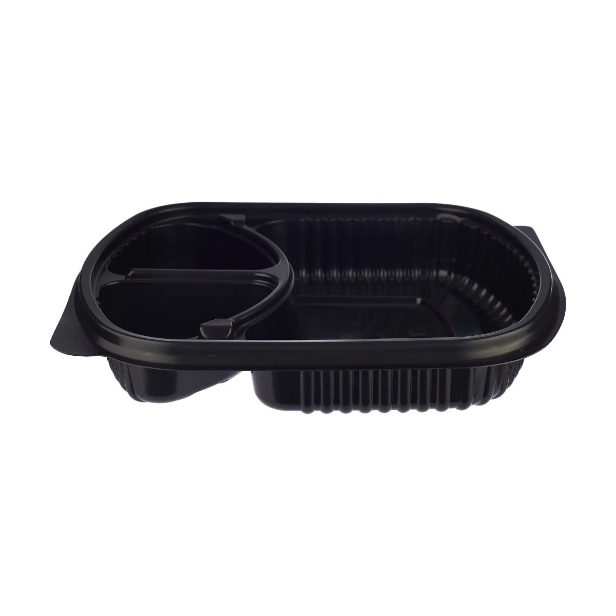 Black Base Rectangular 3-Compartment Container 250 Pieces - Image 4