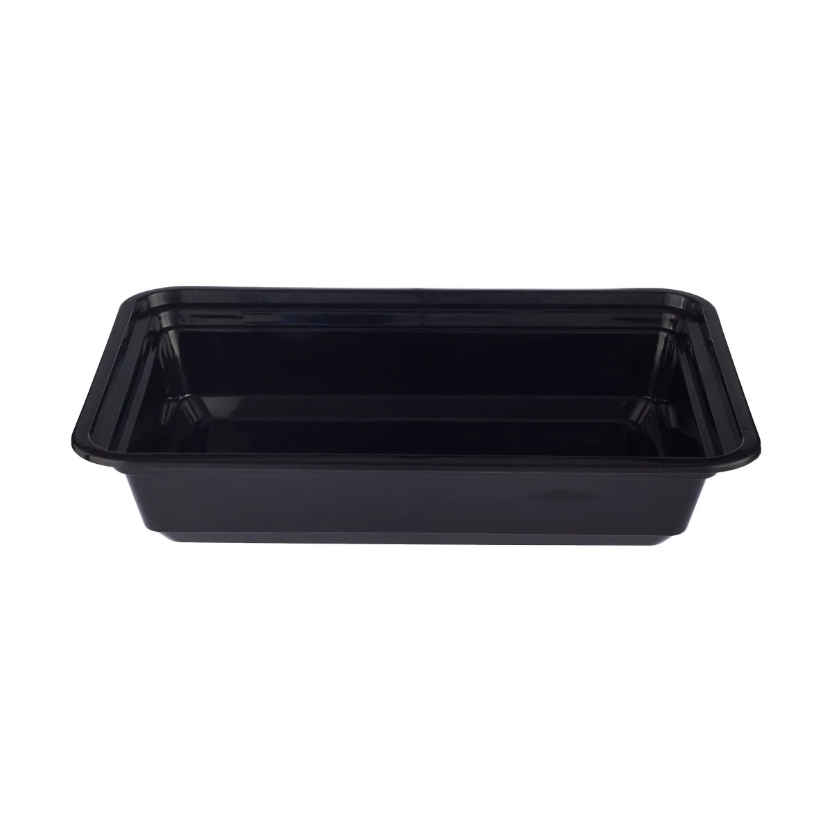 Black Base Rectangular Container With lid 5 Pieces - Image 4
