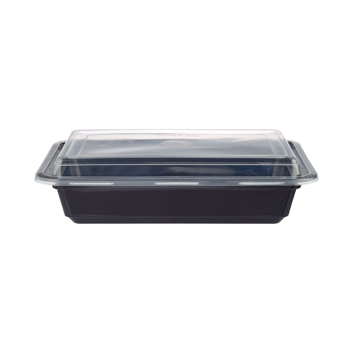 Black Base Rectangular Container With lid 5 Pieces - Image 8