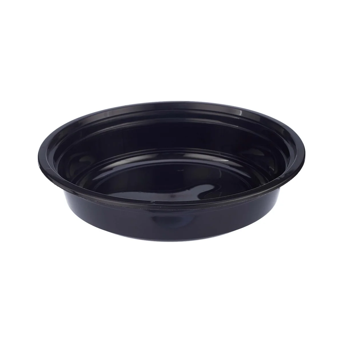 Black Base Round Microwavable Container with Lid - Image 11