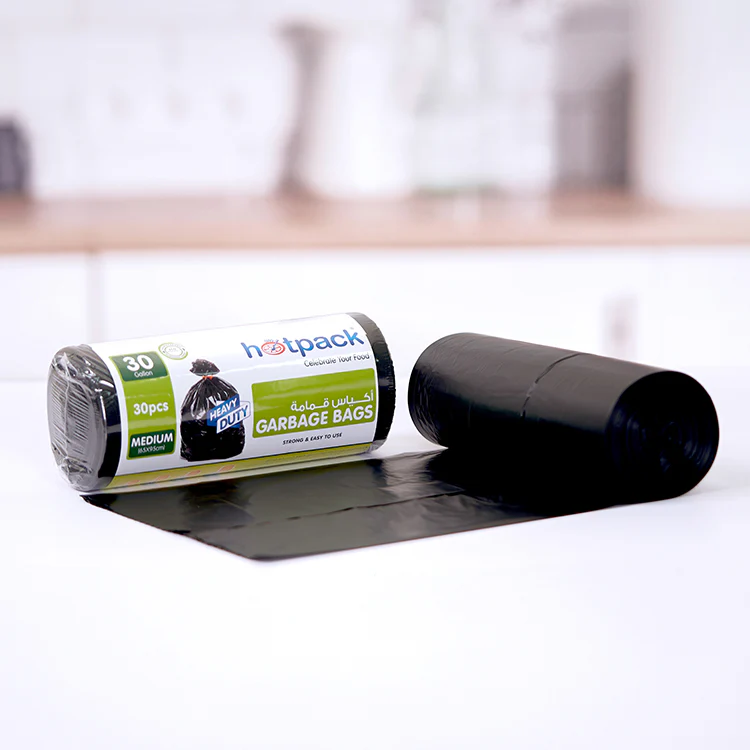 Black Heavy Duty Garbage Bag Roll - Image 2