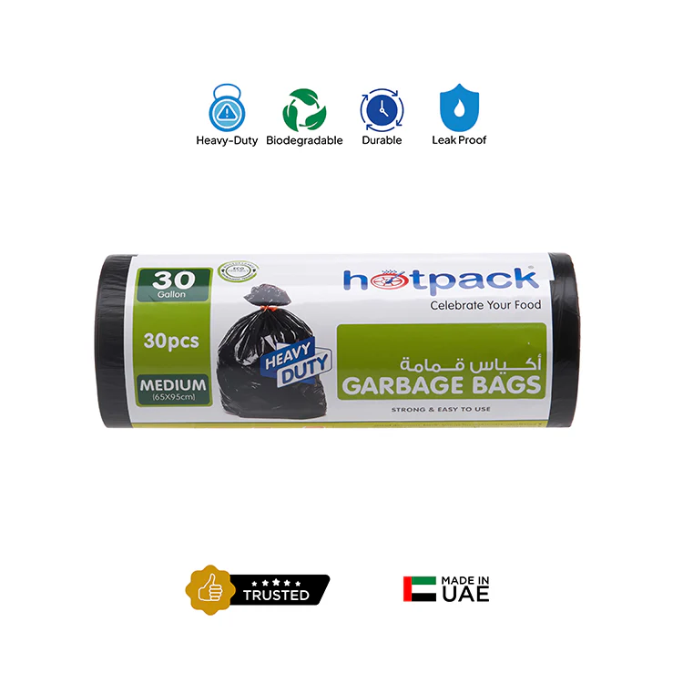 Black Heavy Duty Garbage Bag Roll - Image 3