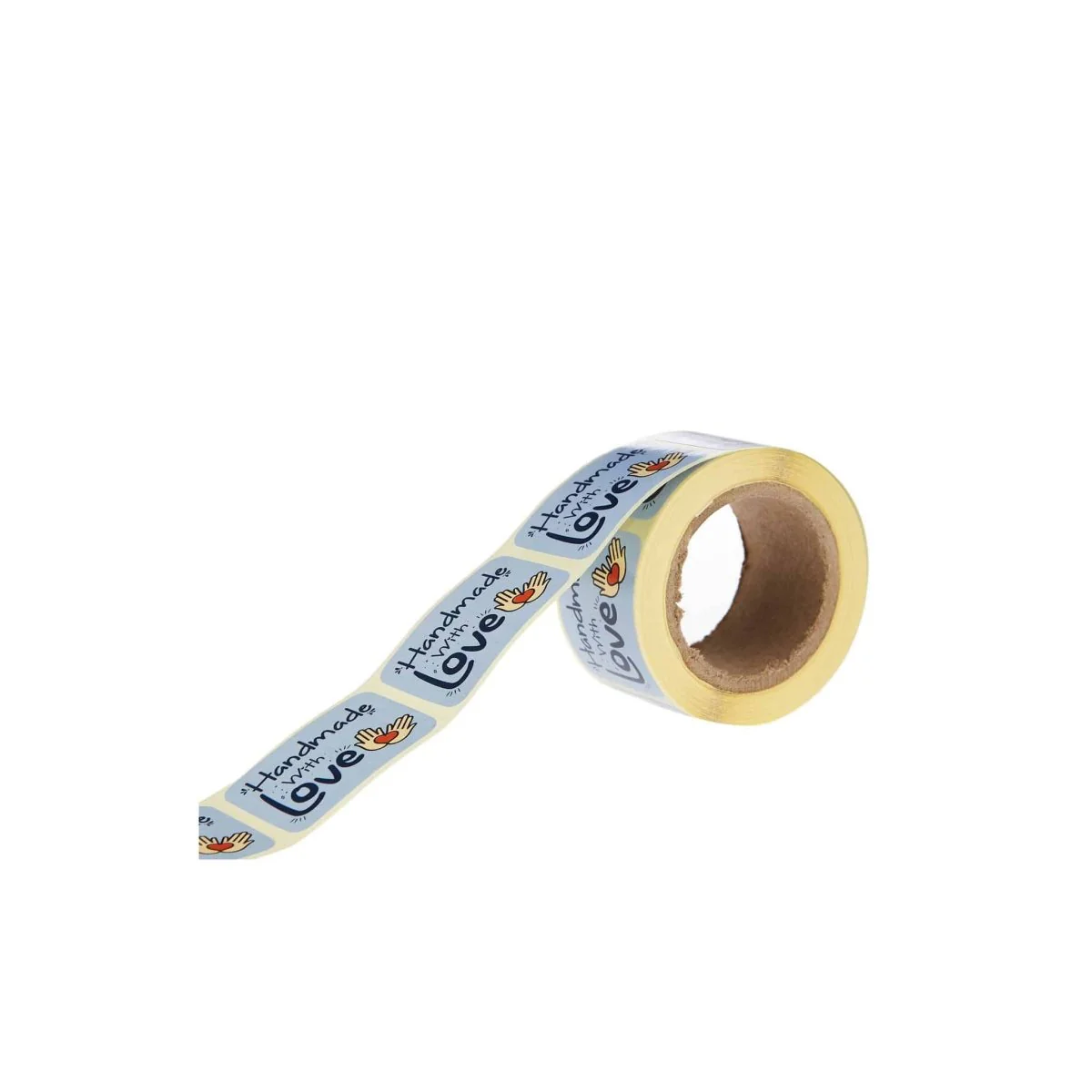 Blue Handmade Sticker Roll 250 Pieces - Image 4