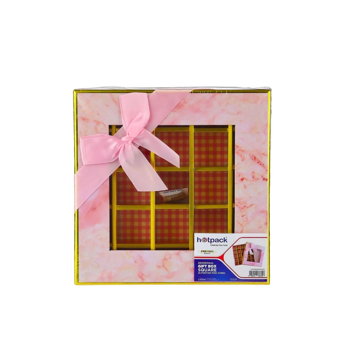 Chocolate Gift Box Square Shape 16 Division - 1 Piece - Image 25
