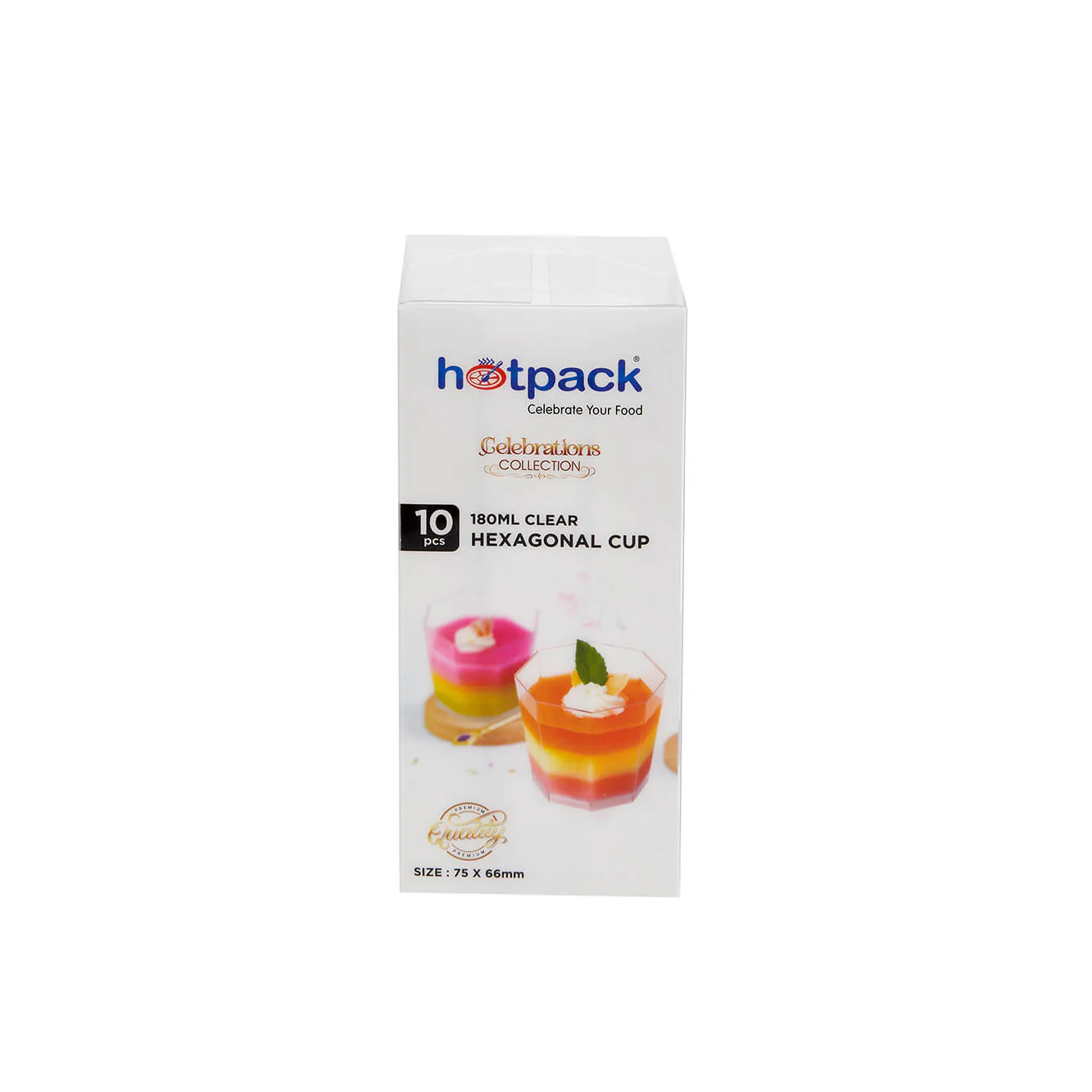 Clear Hexaganal Plastic Dessert Cup - Image 7