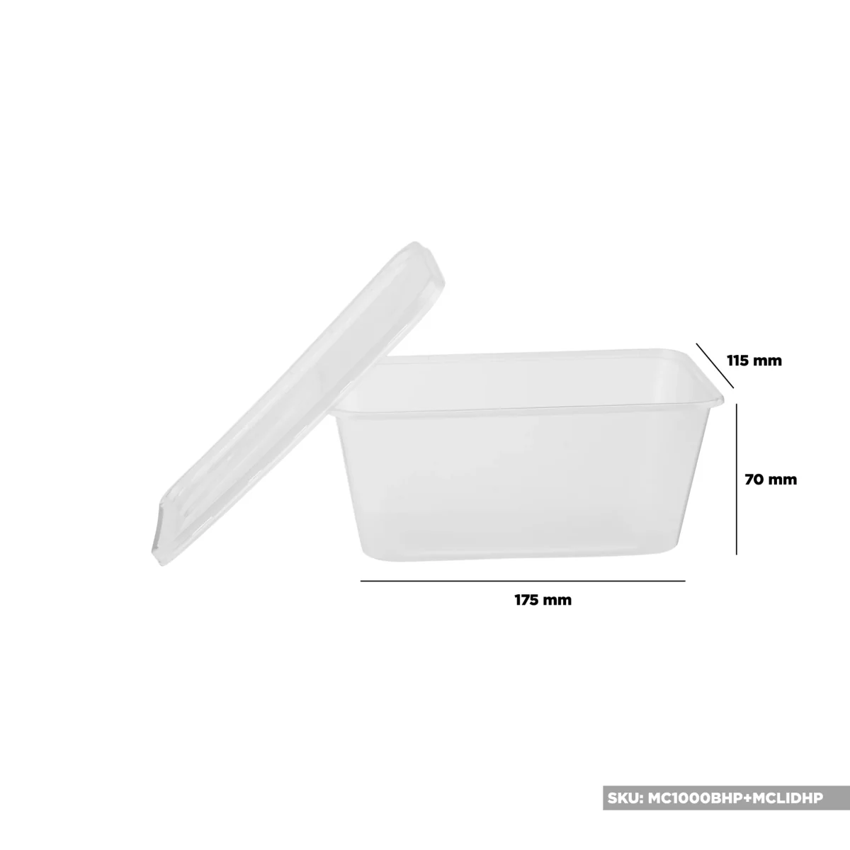 Clear Rectangle Microwave Container - Image 18