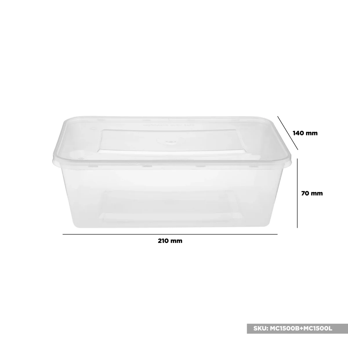 Clear Rectangle Microwave Container - Image 20