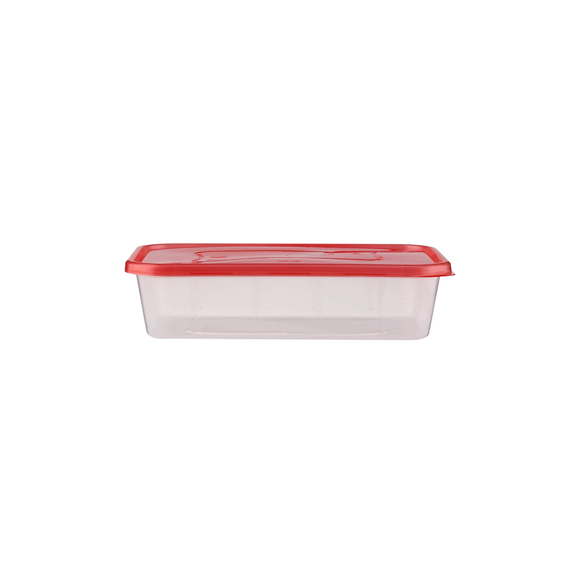 Clear Rectangular Heavy Duty Microwave Container with Color Lids - Image 37