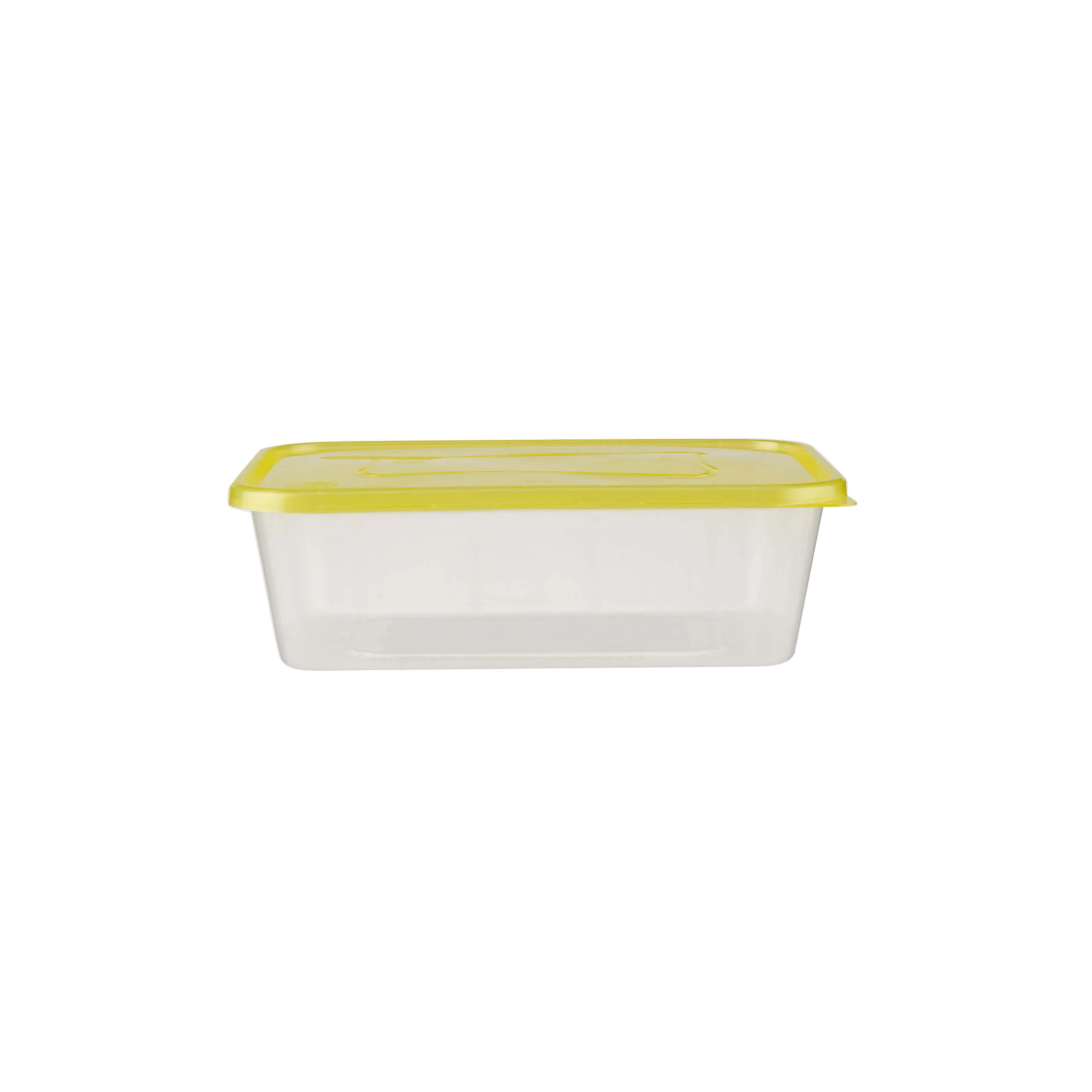 Clear Rectangular Heavy Duty Microwave Container with Color Lids - Image 38