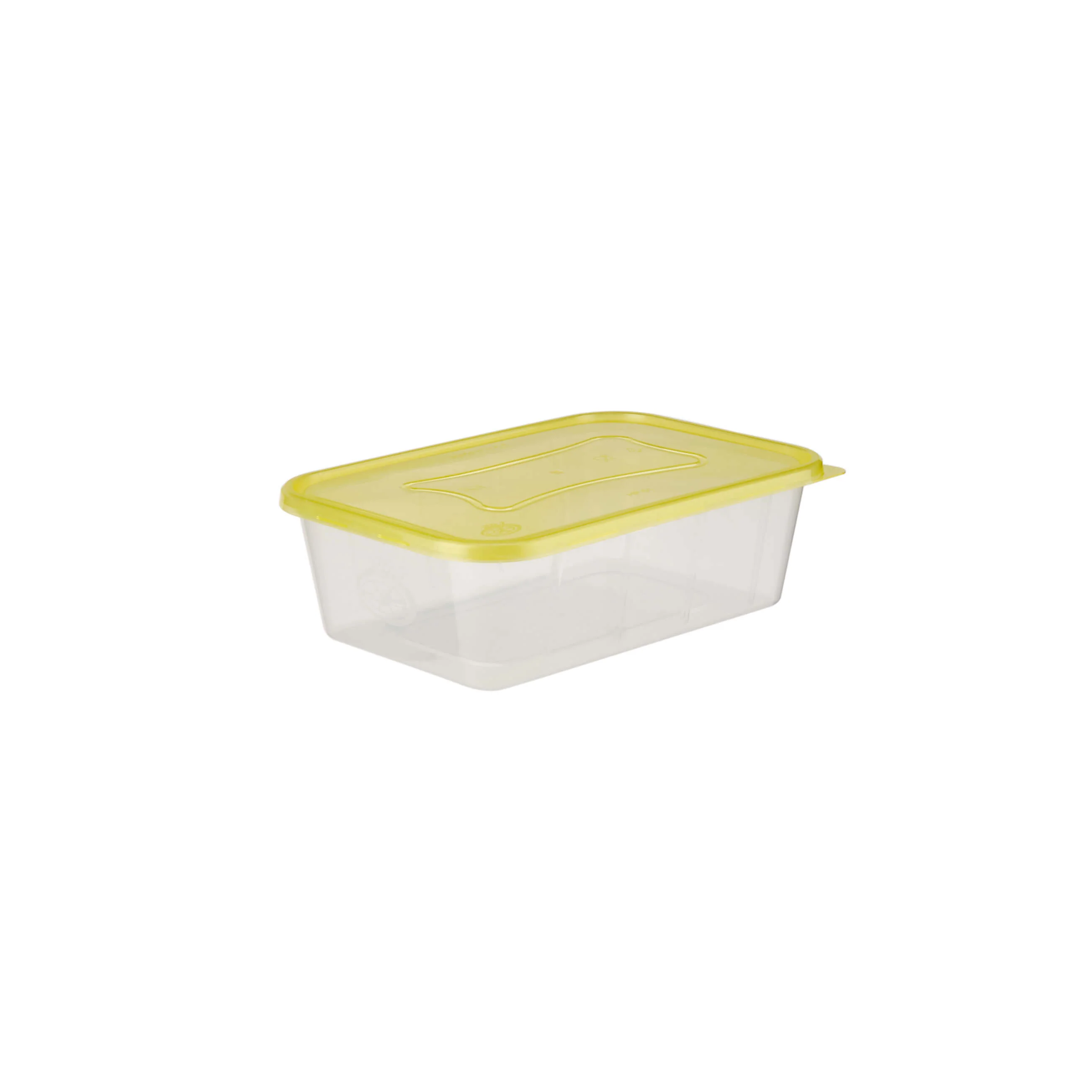 Clear Rectangular Heavy Duty Microwave Container with Color Lids - Image 39