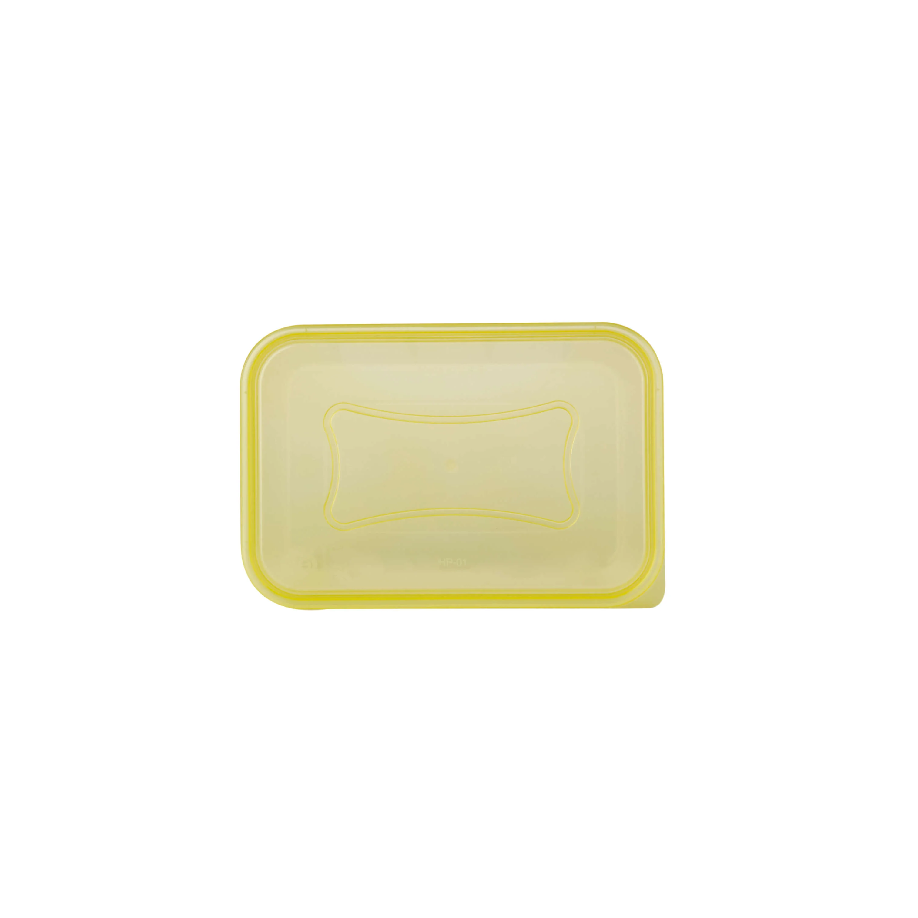 Clear Rectangular Heavy Duty Microwave Container with Color Lids - Image 40