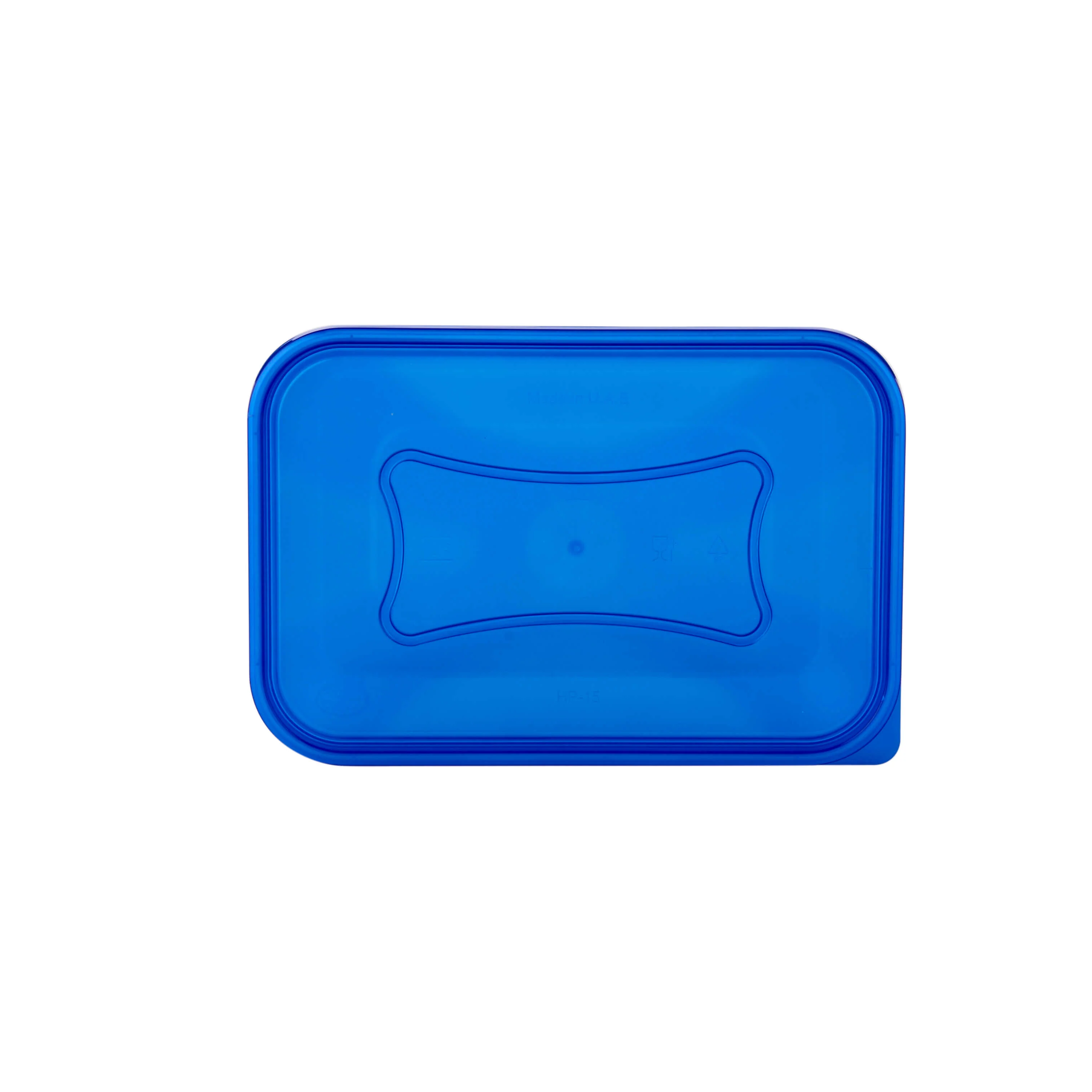 Clear Rectangular Heavy Duty Microwave Container with Color Lids - Image 45
