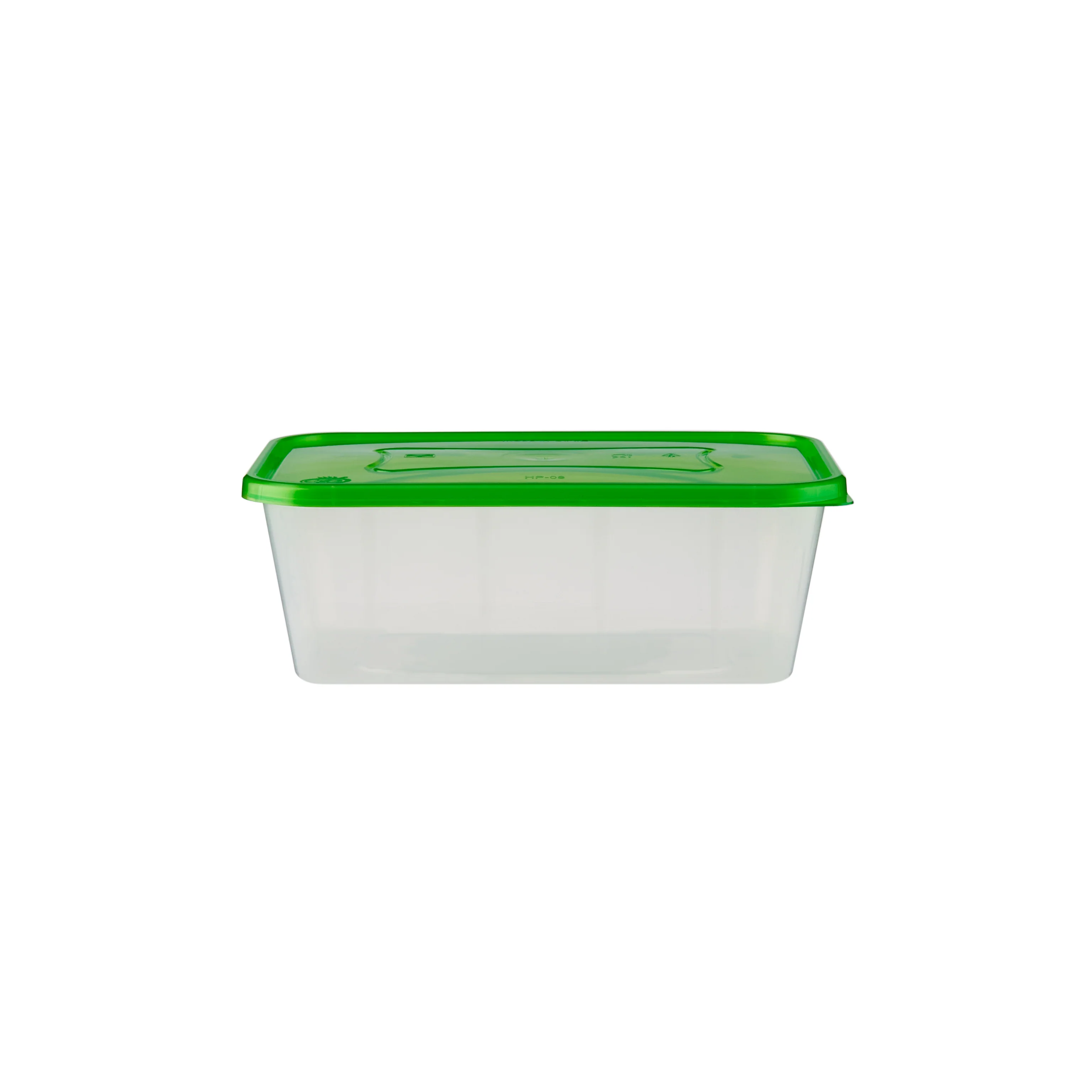 Clear Rectangular Heavy Duty Microwave Container with Color Lids - Image 49