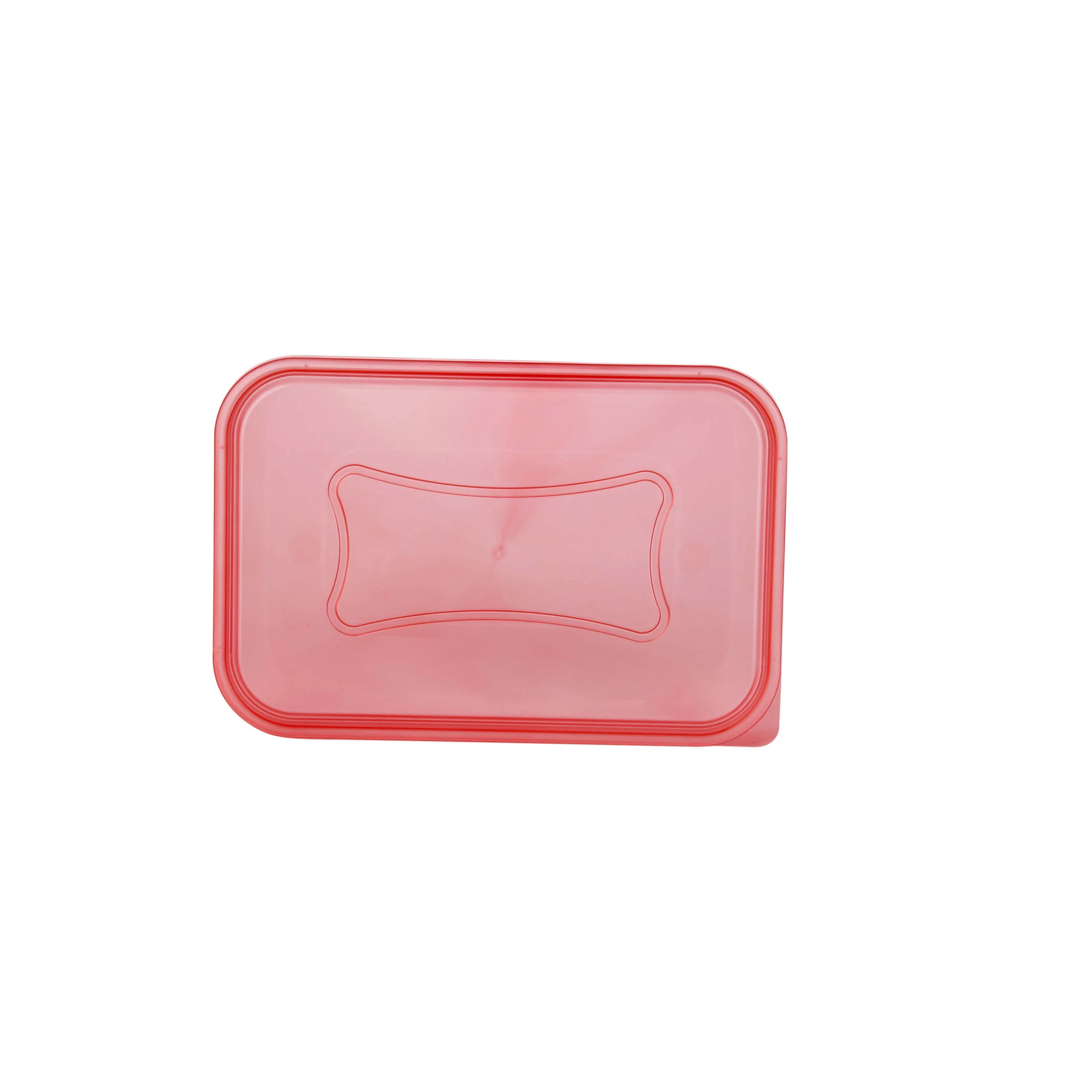 Clear Rectangular Heavy Duty Microwave Container with Color Lids - Image 59