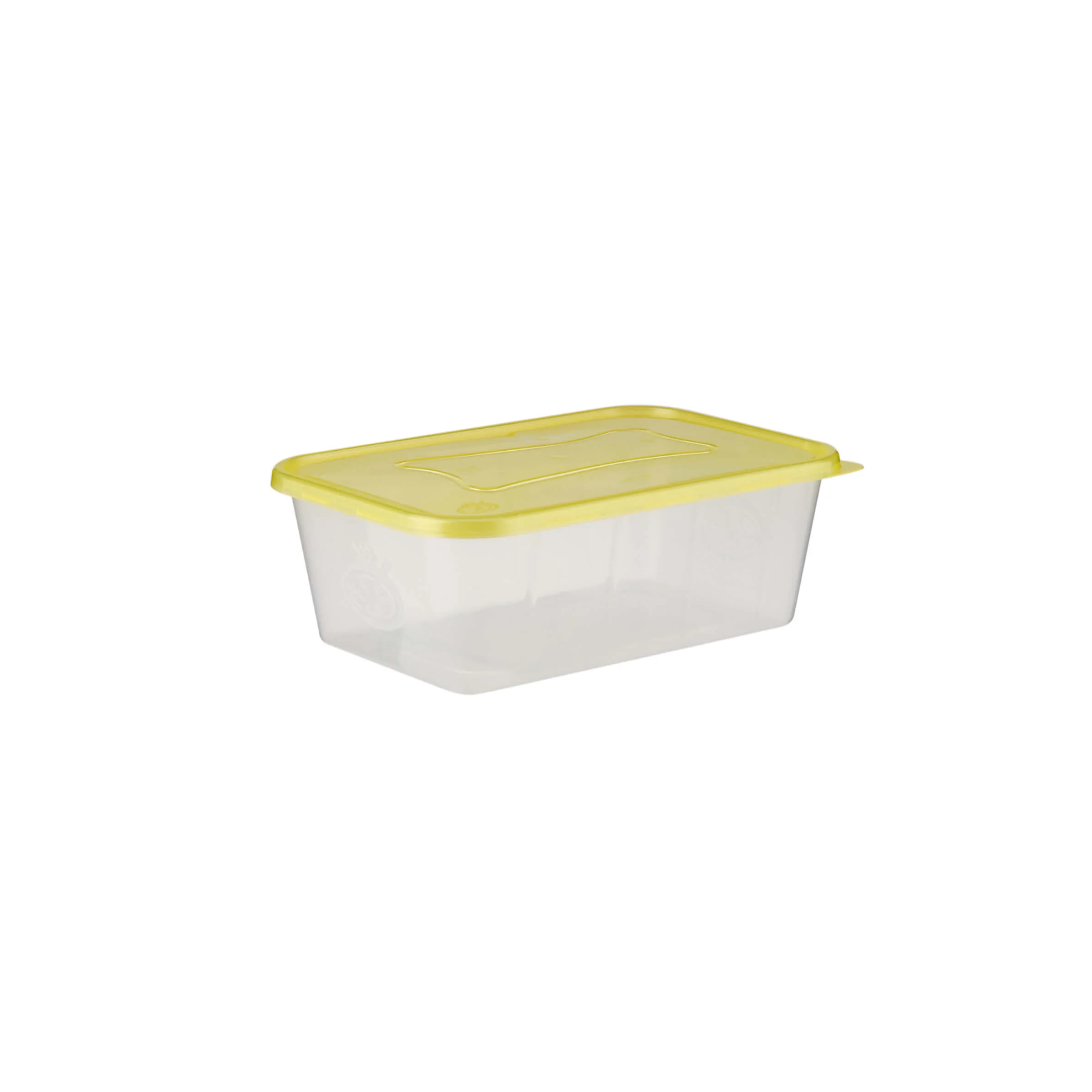 Clear Rectangular Heavy Duty Microwave Container with Color Lids - Image 61