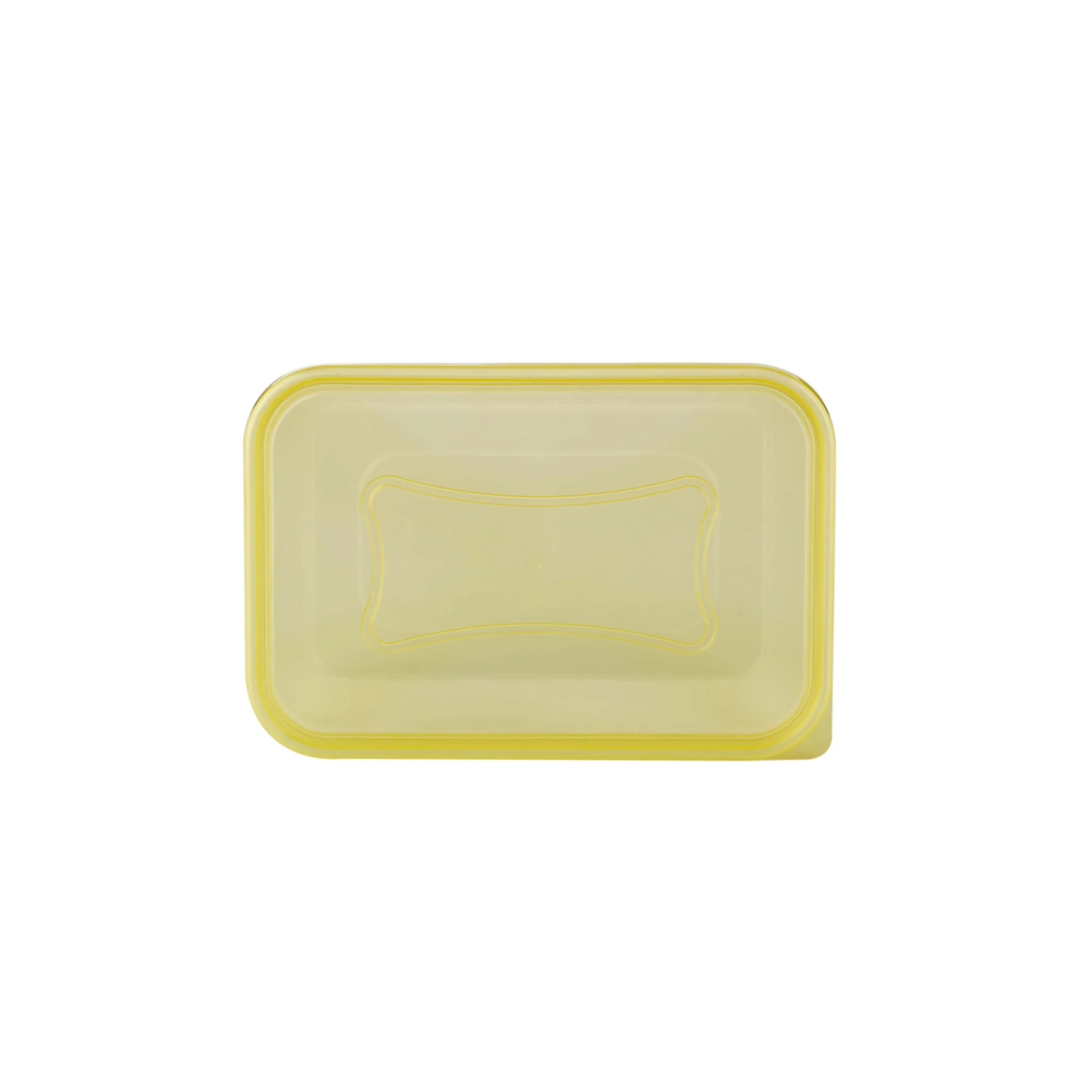 Clear Rectangular Heavy Duty Microwave Container with Color Lids - Image 62