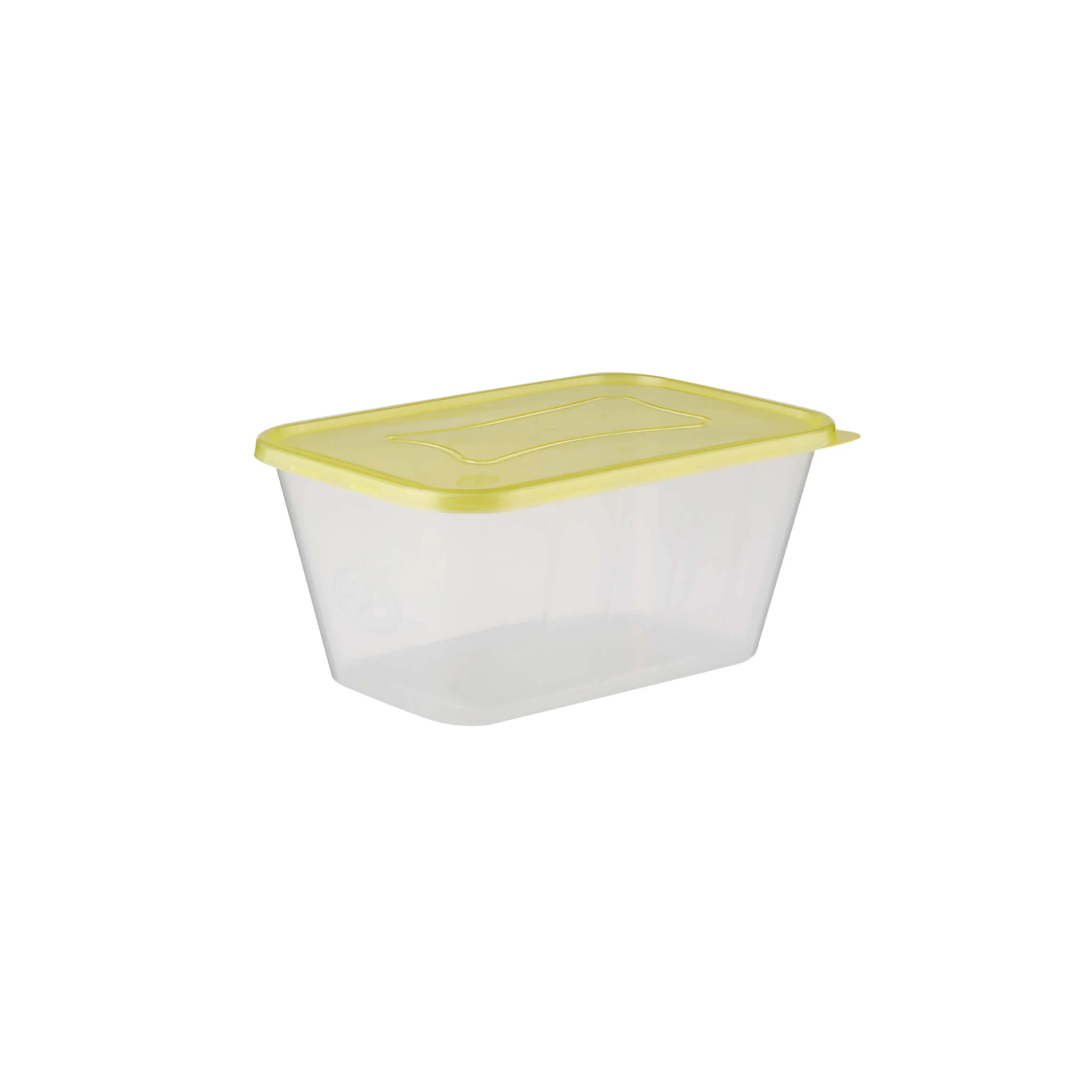 Clear Rectangular Heavy Duty Microwave Container with Color Lids - Image 83
