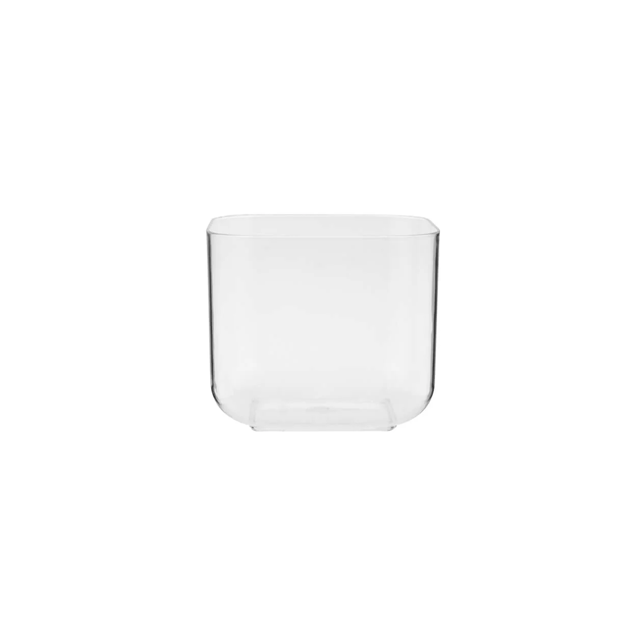 Clear Square Plastic Dessert Cup With Lid - Image 5