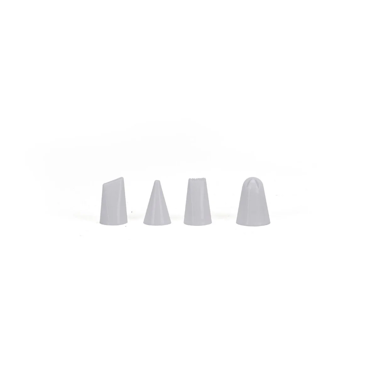 Decorating Tips White 4 Nozzles