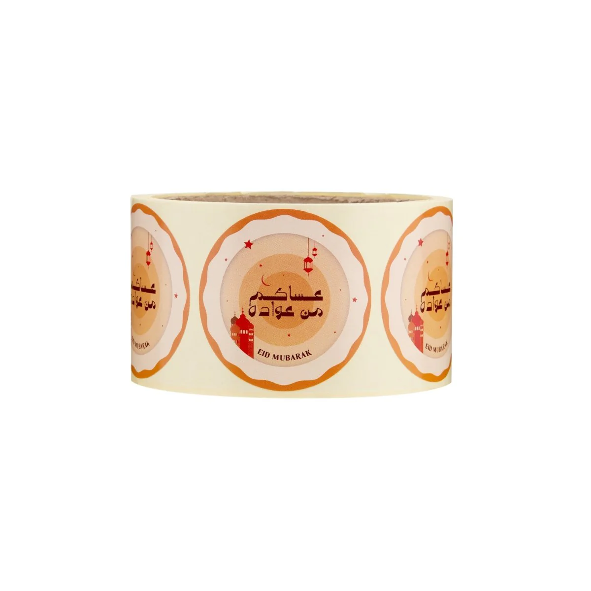 Eid Mubarak Sticker Roll 250 Pieces x 4 Designs - Image 2