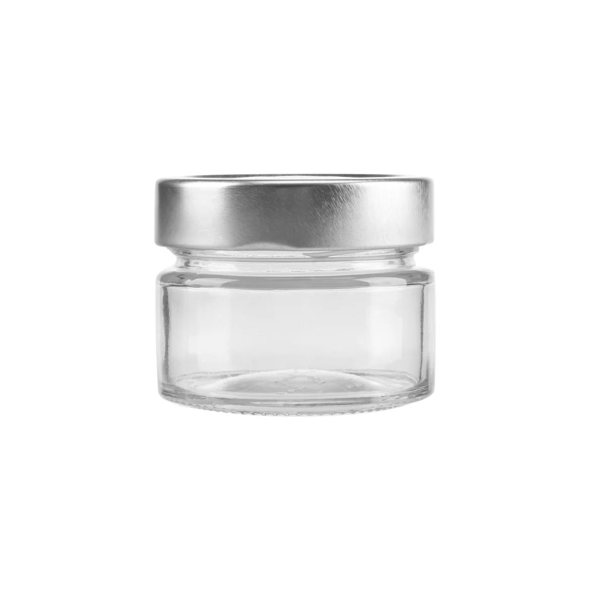 Glass Jar Ergo Shape With Silver Cap - Image 7