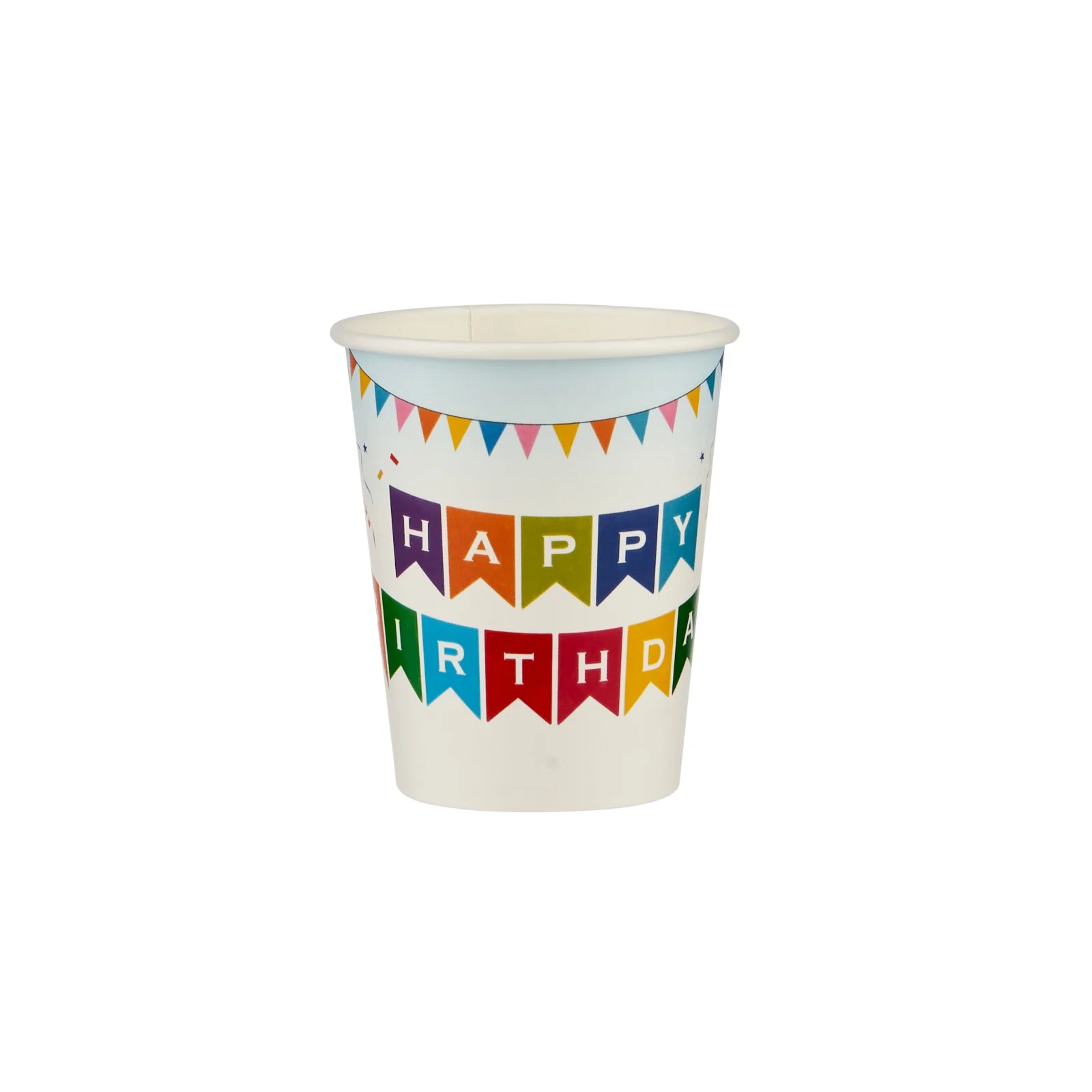 Happy Birth Day Theme Heavy Duty Single Wall Paper Cups - Image 3