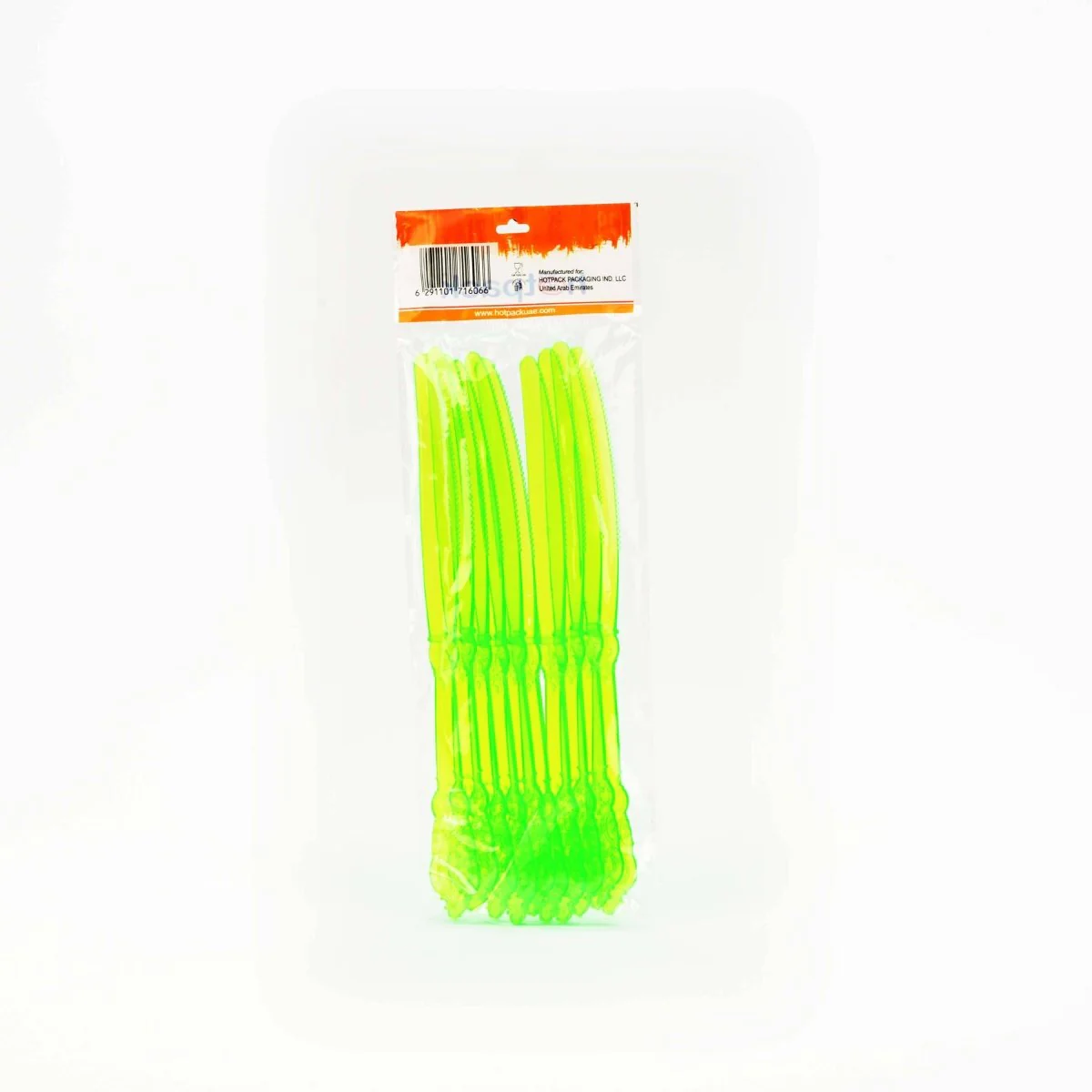 Heavy Duty Neon Plastic Knife 10 Pieces - Image 2