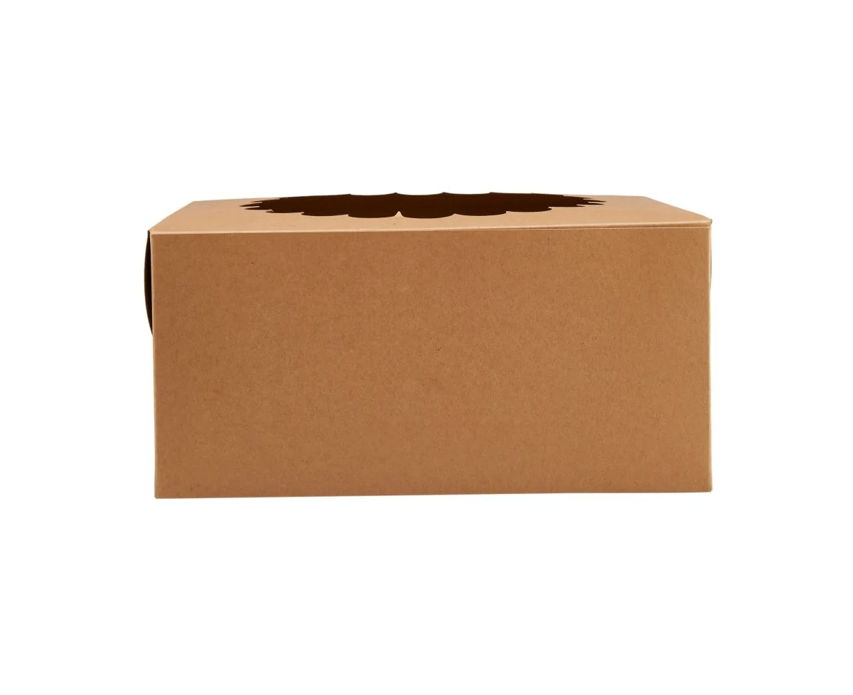 Kraft Cake Box Round With Window 100 Pieces - Image 8