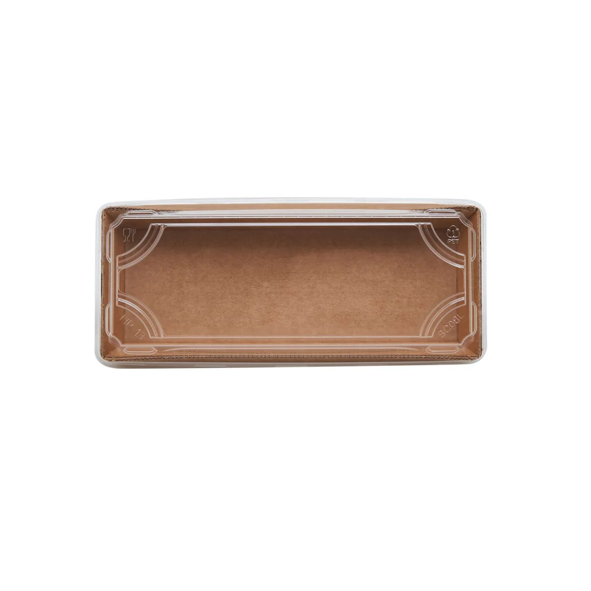 Kraft Flute Sushi Container With Lid - Image 23