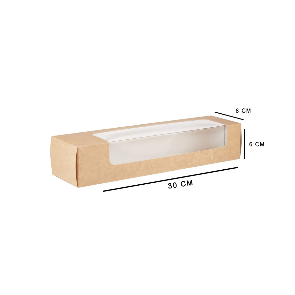 Kraft Sandwich Box with Window - Image 2