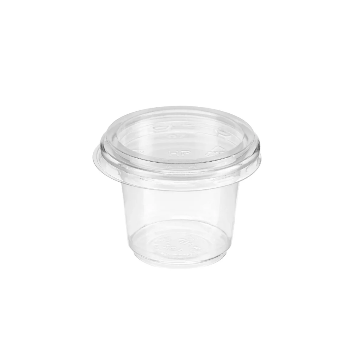 PET Clear Portion Cup with Lid - Image 4