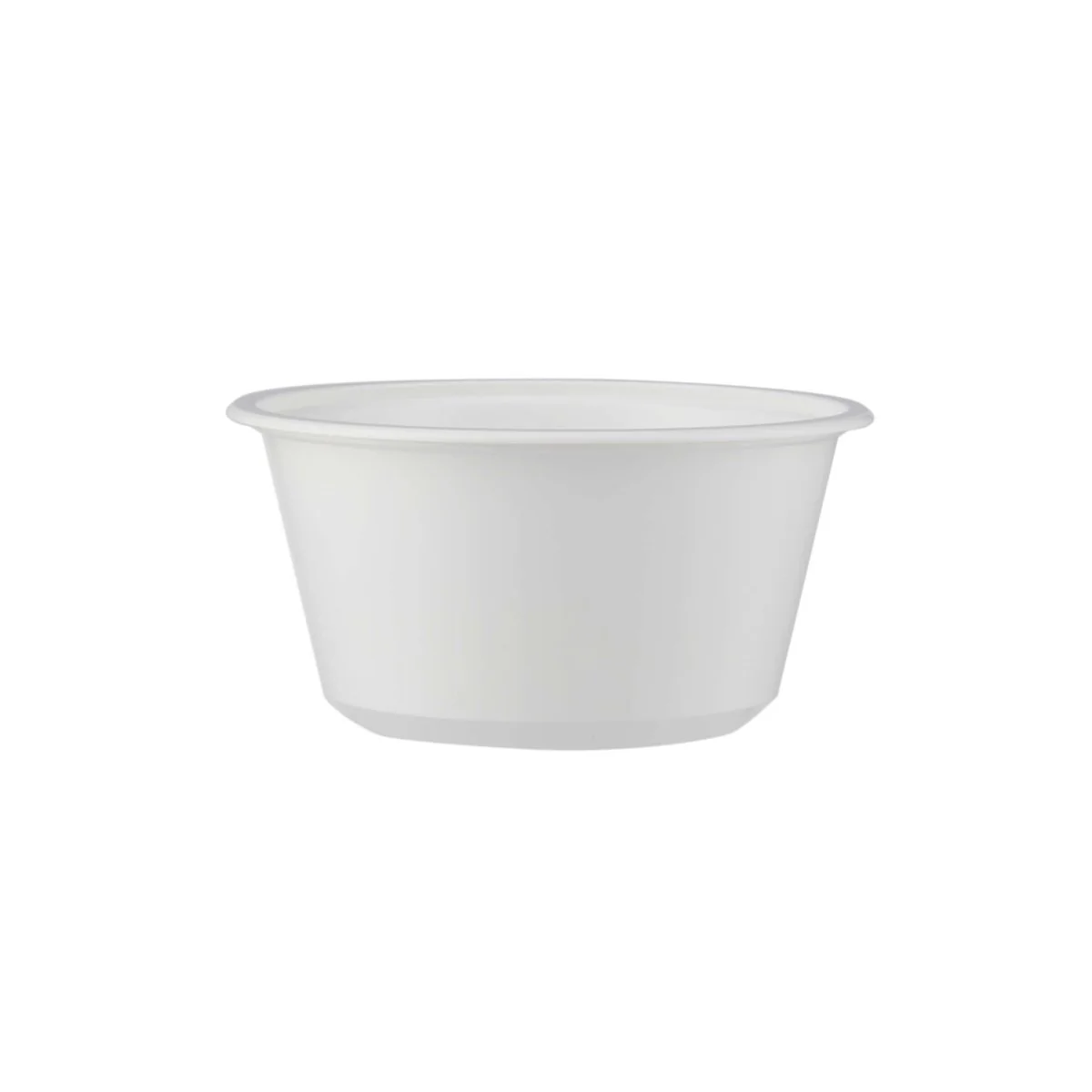 Plastic White Bowl 400ml With Lid 25 Pieces - Image 5