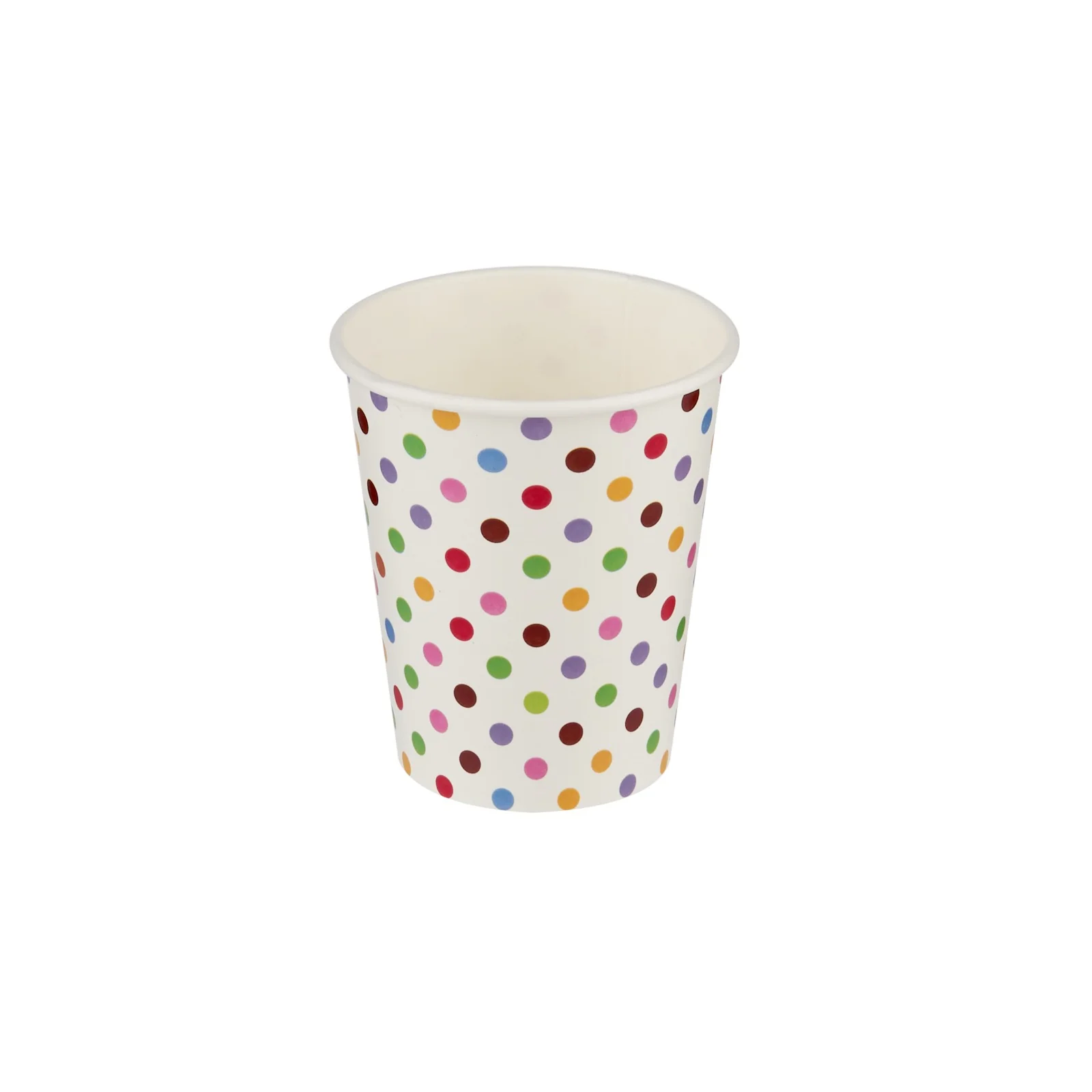 Polka Dotted Heavy Duty Single Wall Paper Cups - Image 4