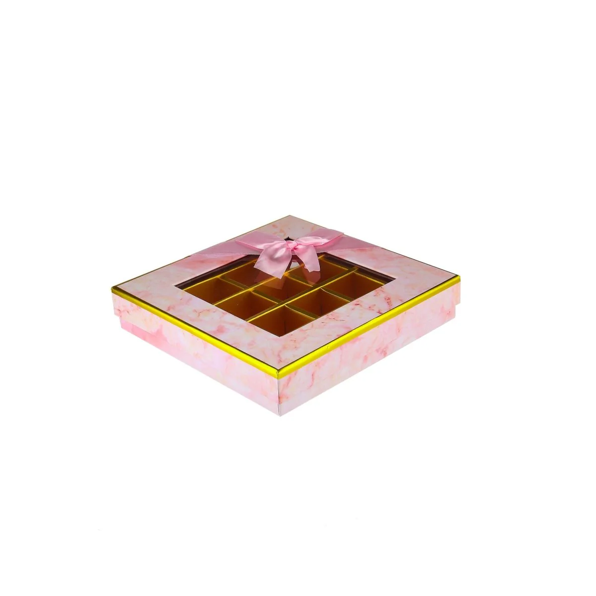 Square Chocolate Gift Box 25 Division - 1 Piece - Image 18