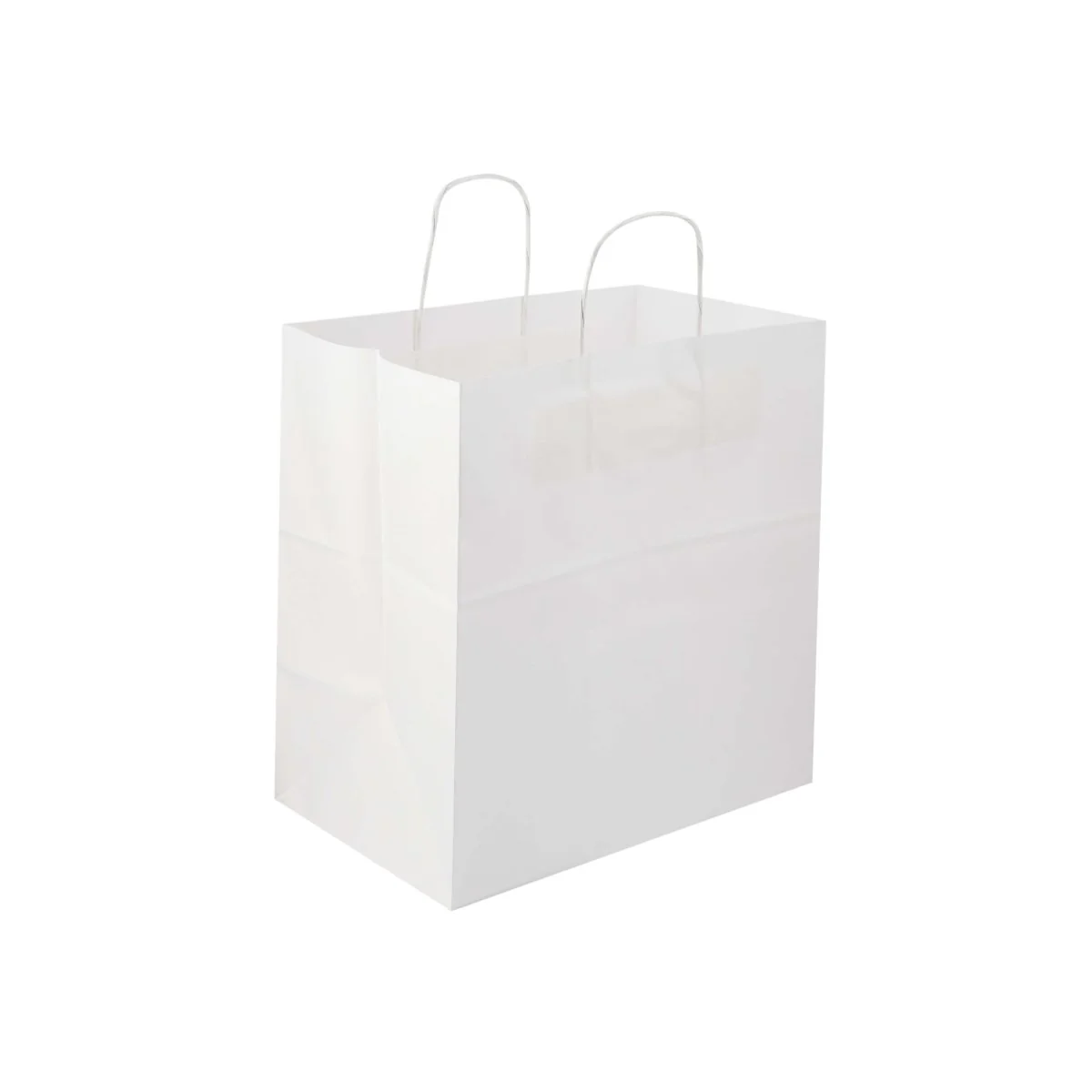 White Twisted Handle Paper Bag - Image 19