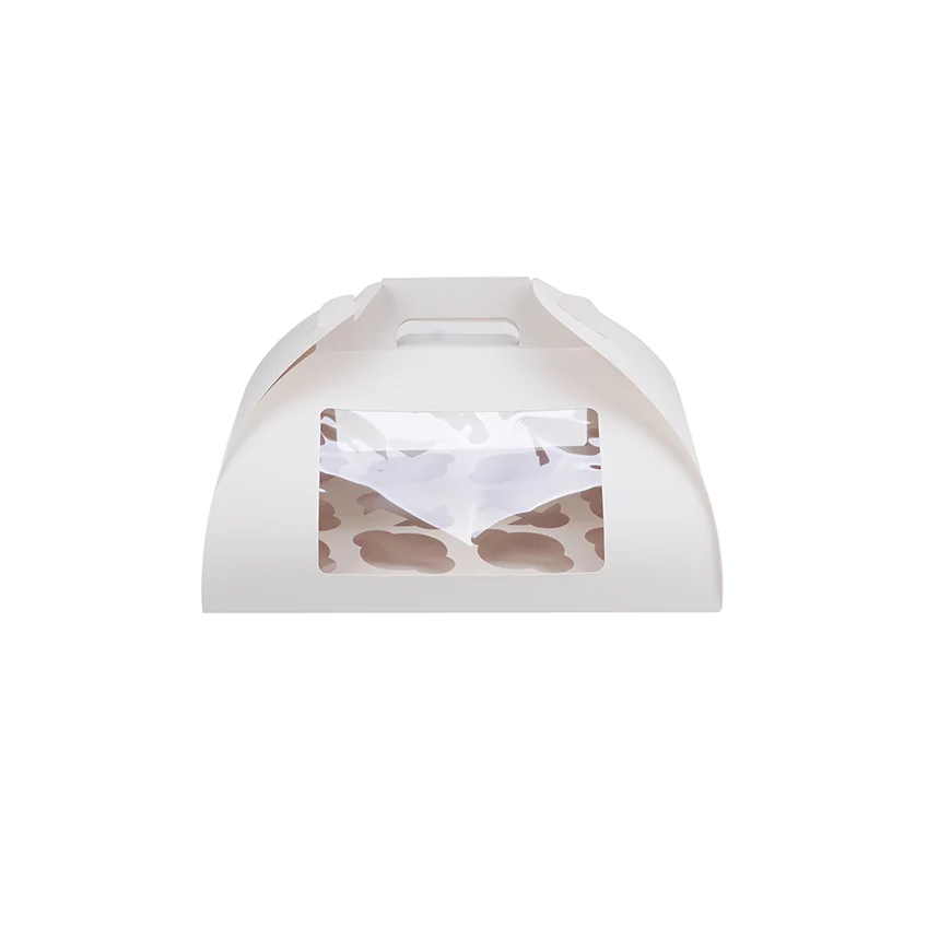 Window Paper Cup Cake Box With Handle - Image 4